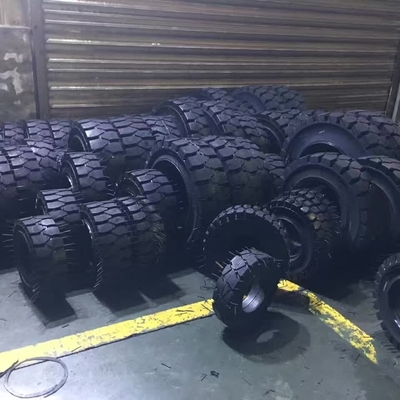 औद्योगिक टायर 8.25-20 लोचदार पूर्वाग्रह ठोस फोर्कलिफ्ट टायर